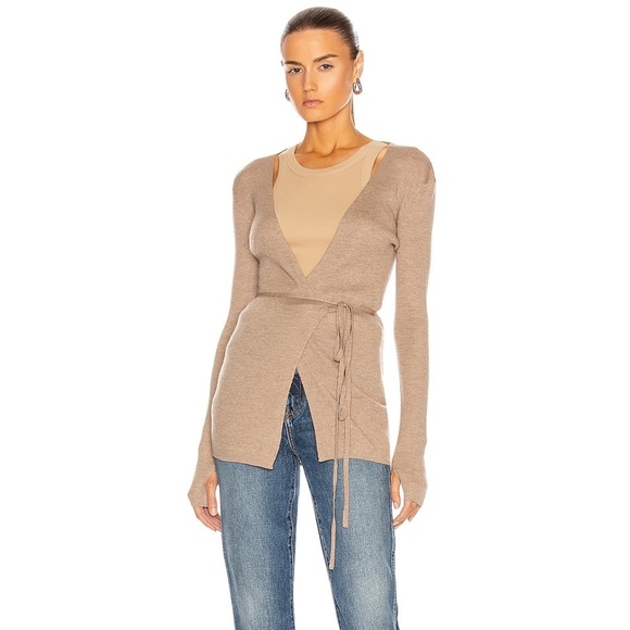 Toteme Cashmere Wrap Knit - Beige Melange - Picture 10 of 10